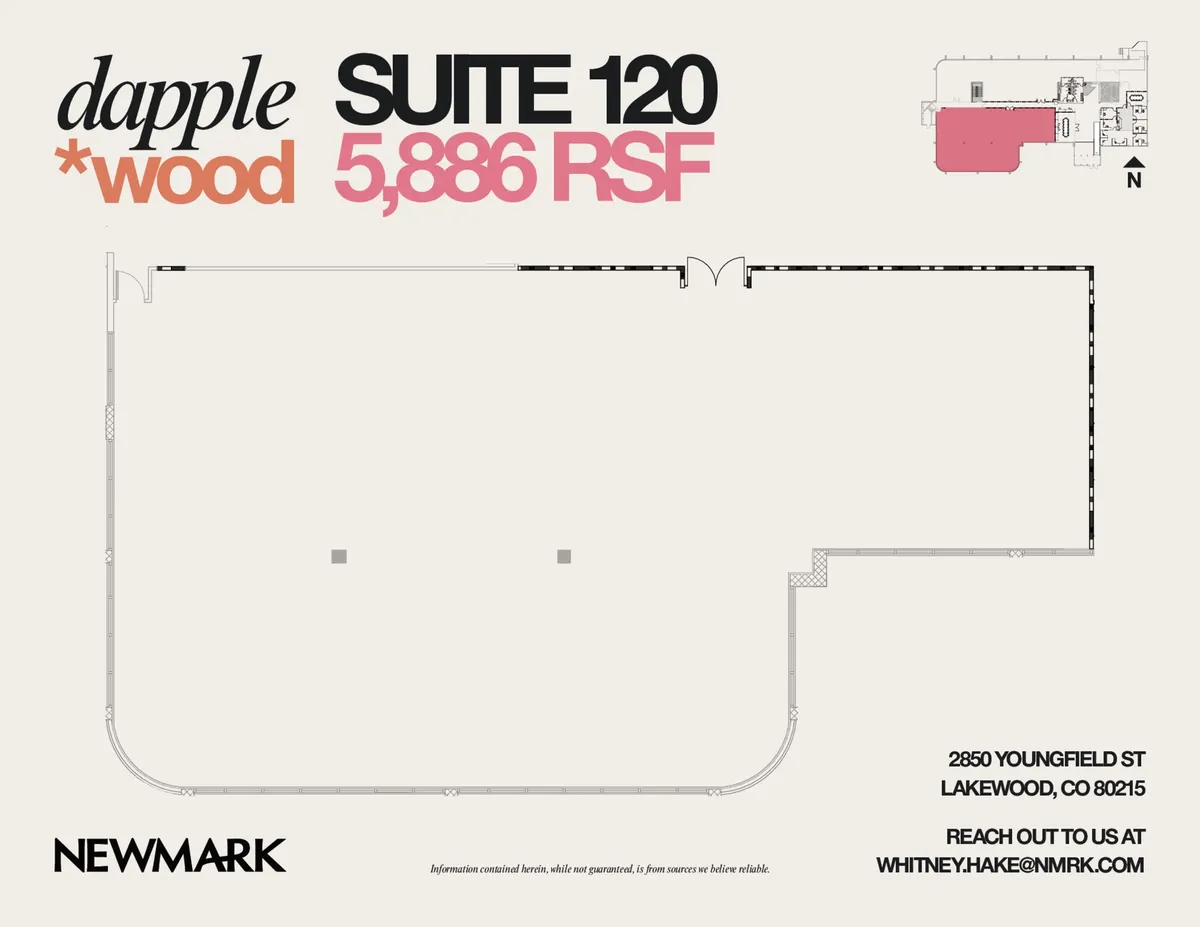 Floor plan for Suite 120