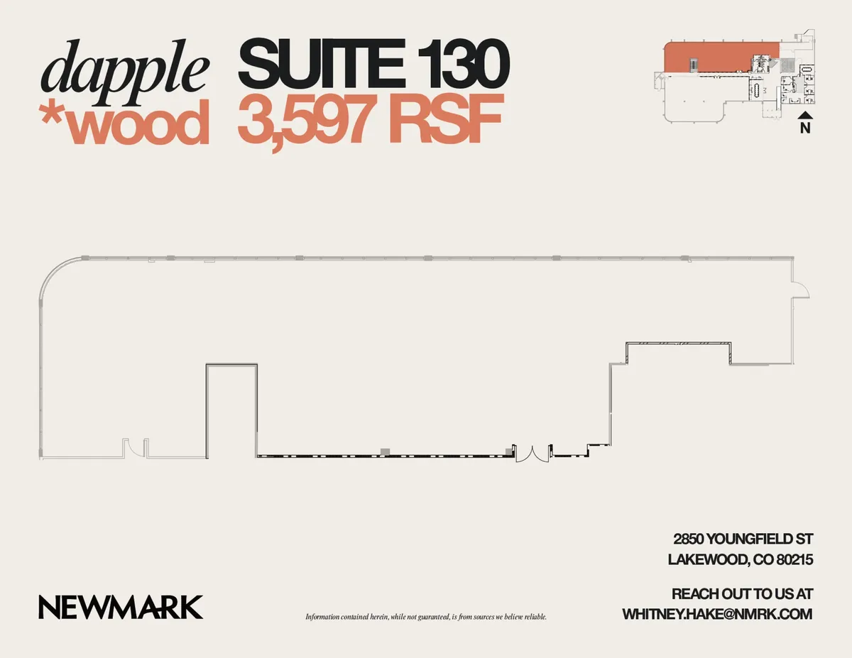 Floor plan for Suite 130