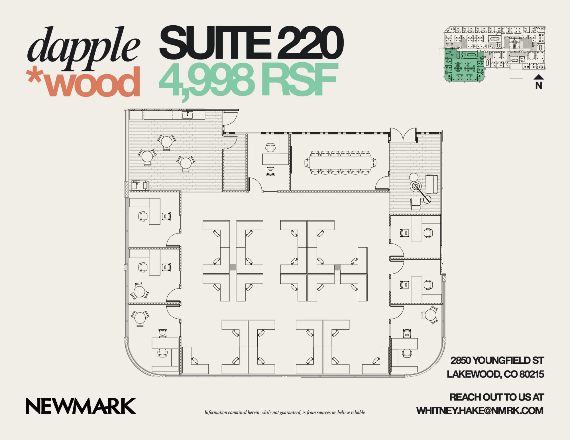 Floor plan for Suite 220