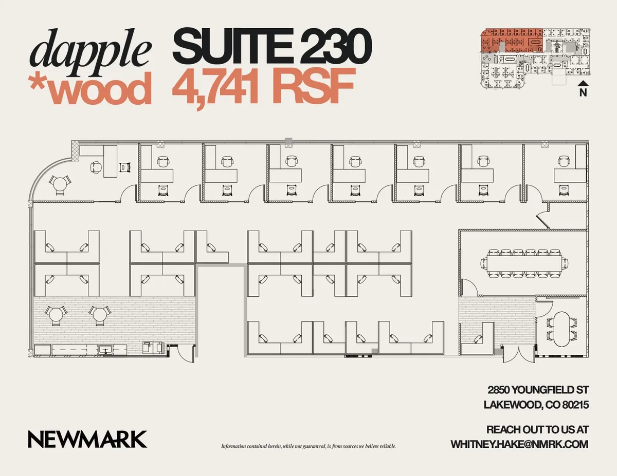 Floor plan for Suite 230