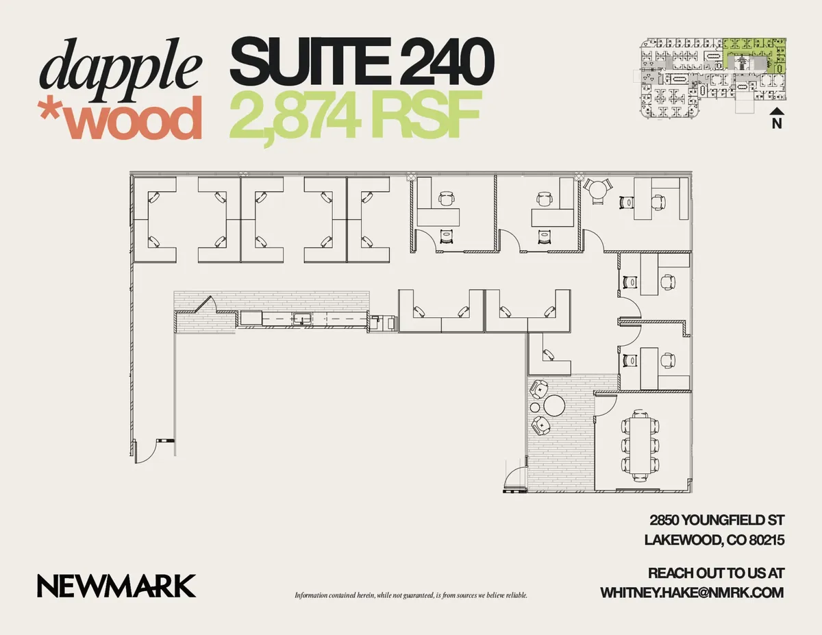 Floor plan for Suite 240
