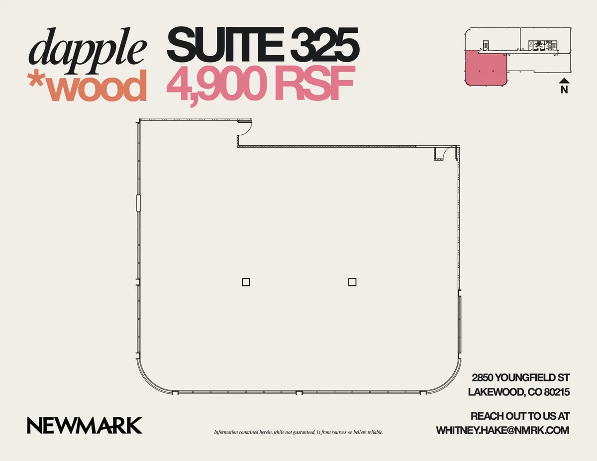 Floor plan for Suite 325