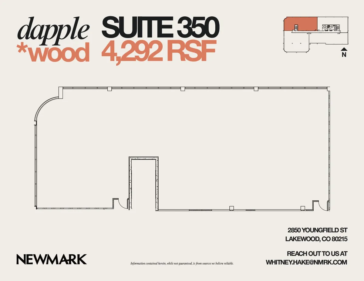 Floor plan for Suite 350