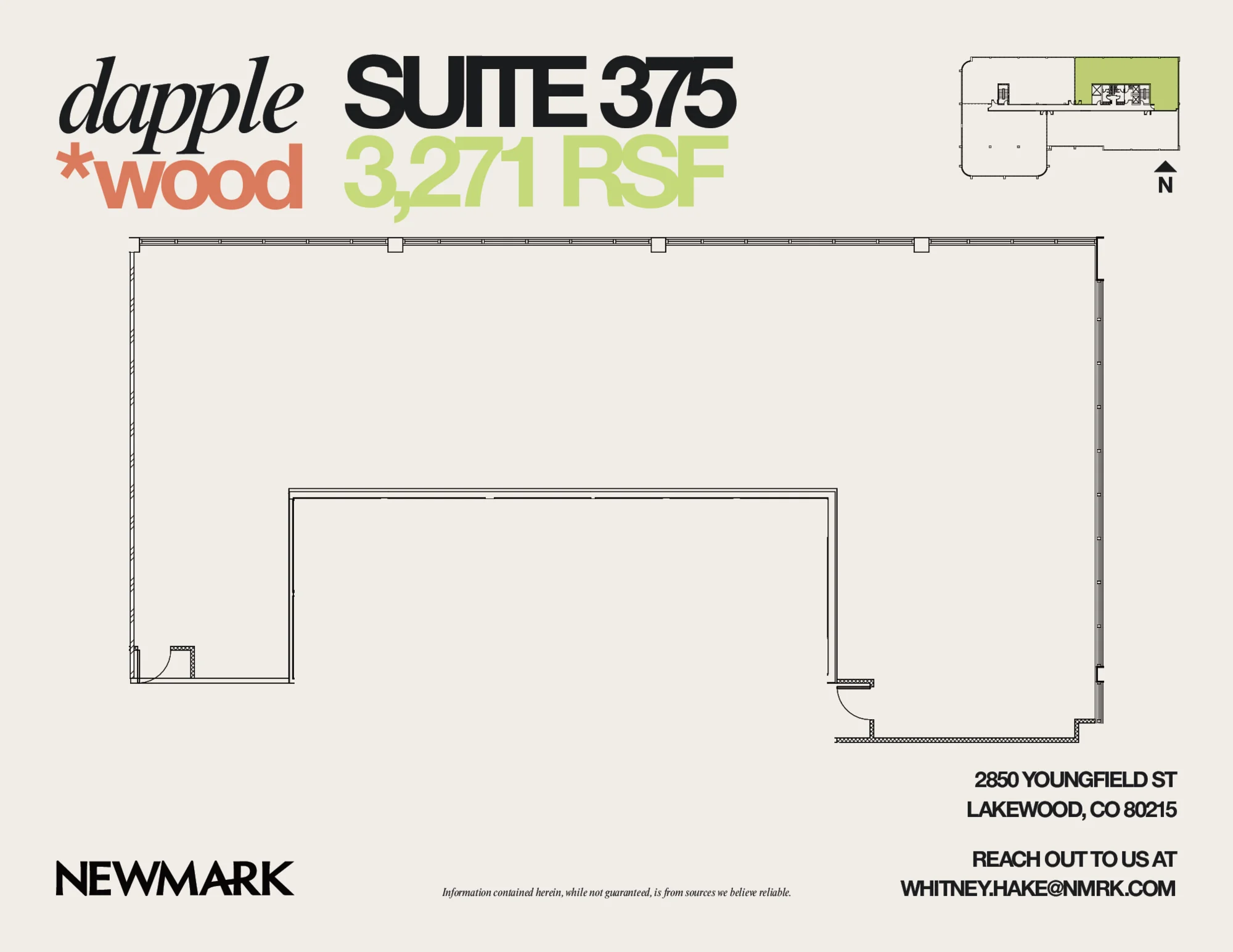 Floor plan for Suite 375