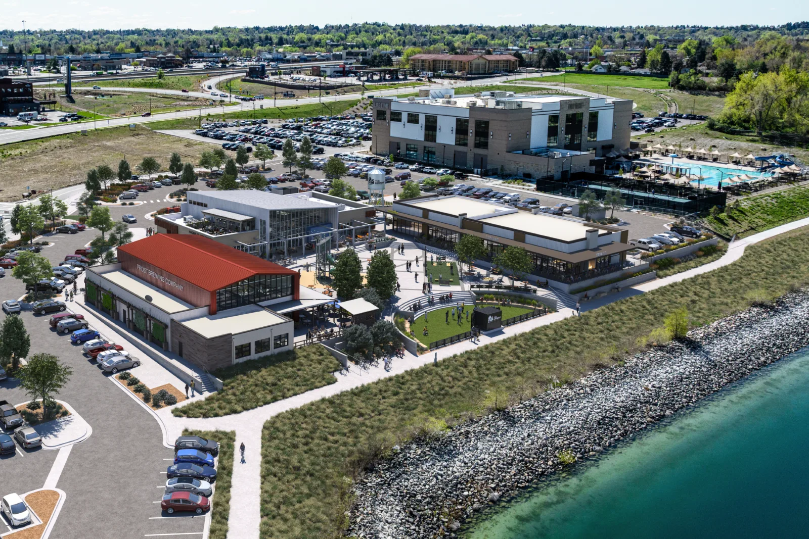 Clear Creek Crossing retail and entertainment district