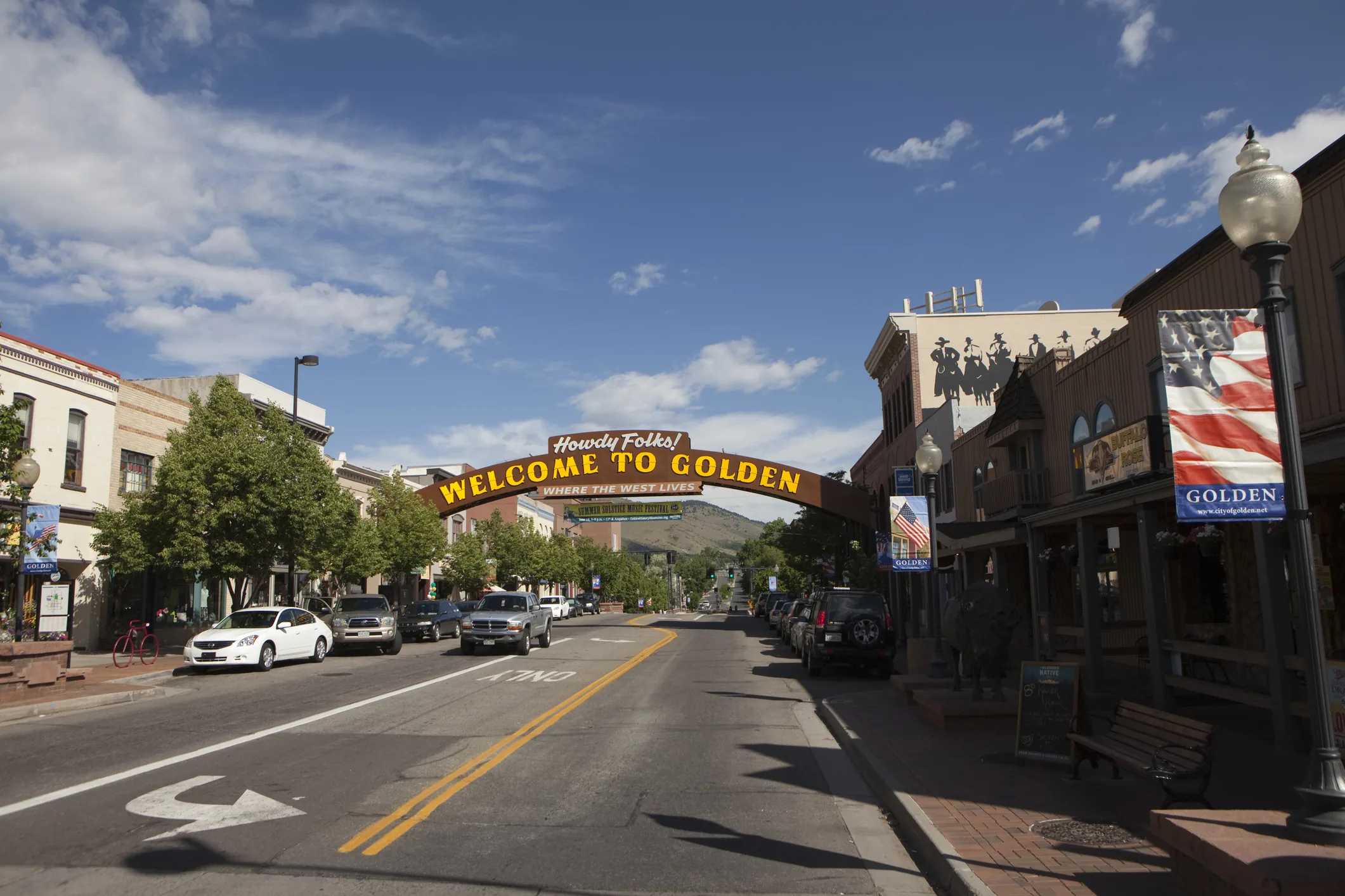 Aerial view of West Denver